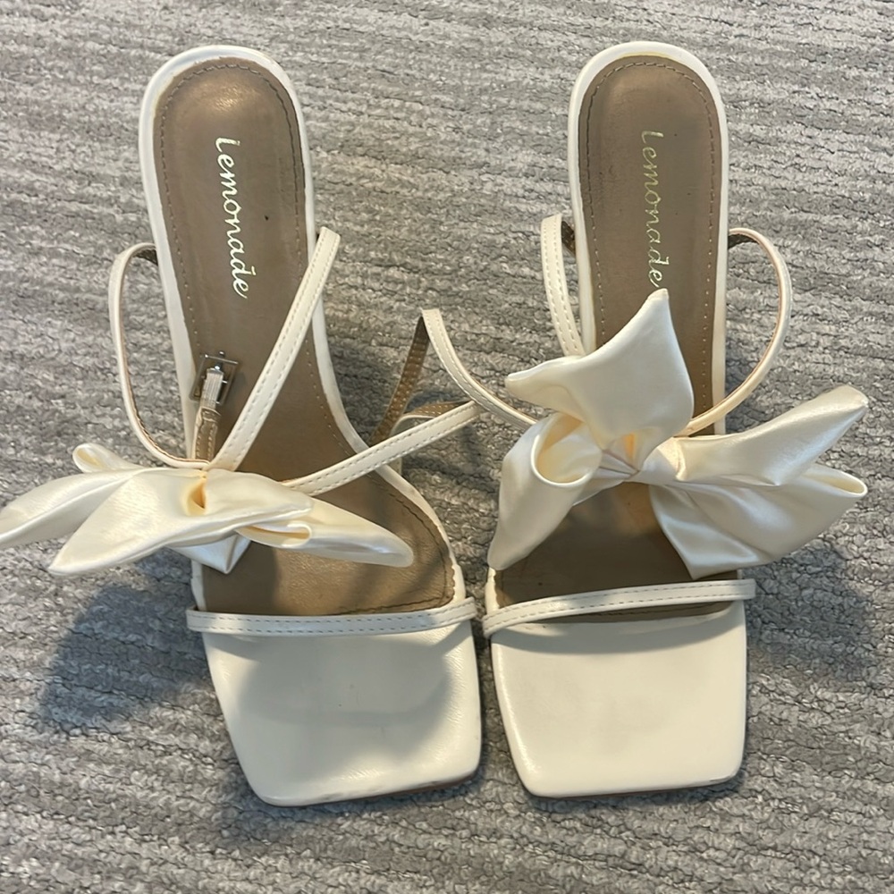 Princess Polly Lemonade Bow Heels